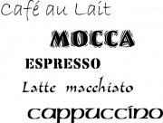 Café au Lait MOCCA ESPRESSO Latte macchiato Cappuccino