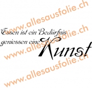 Essen ist ein Bedurfnis geniessen eine Kunst