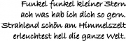Funkel funkel kleiner Stern
