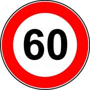 Geschwindigkeit 60 km/h