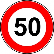 Geschwindigkeit 50 km/h