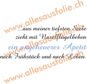 ...aus meiner tiefsten Seele zieht mit Naselflügelbeben nach Frü