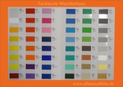 Farbkarte Wandtattoo