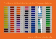 Farabkarte Autofolie/Möbelfolie/Fliesenaufkleber