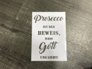 Mehrwegschablone "prosecco"