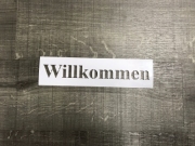 Mehrwegschablone "Willkommen"